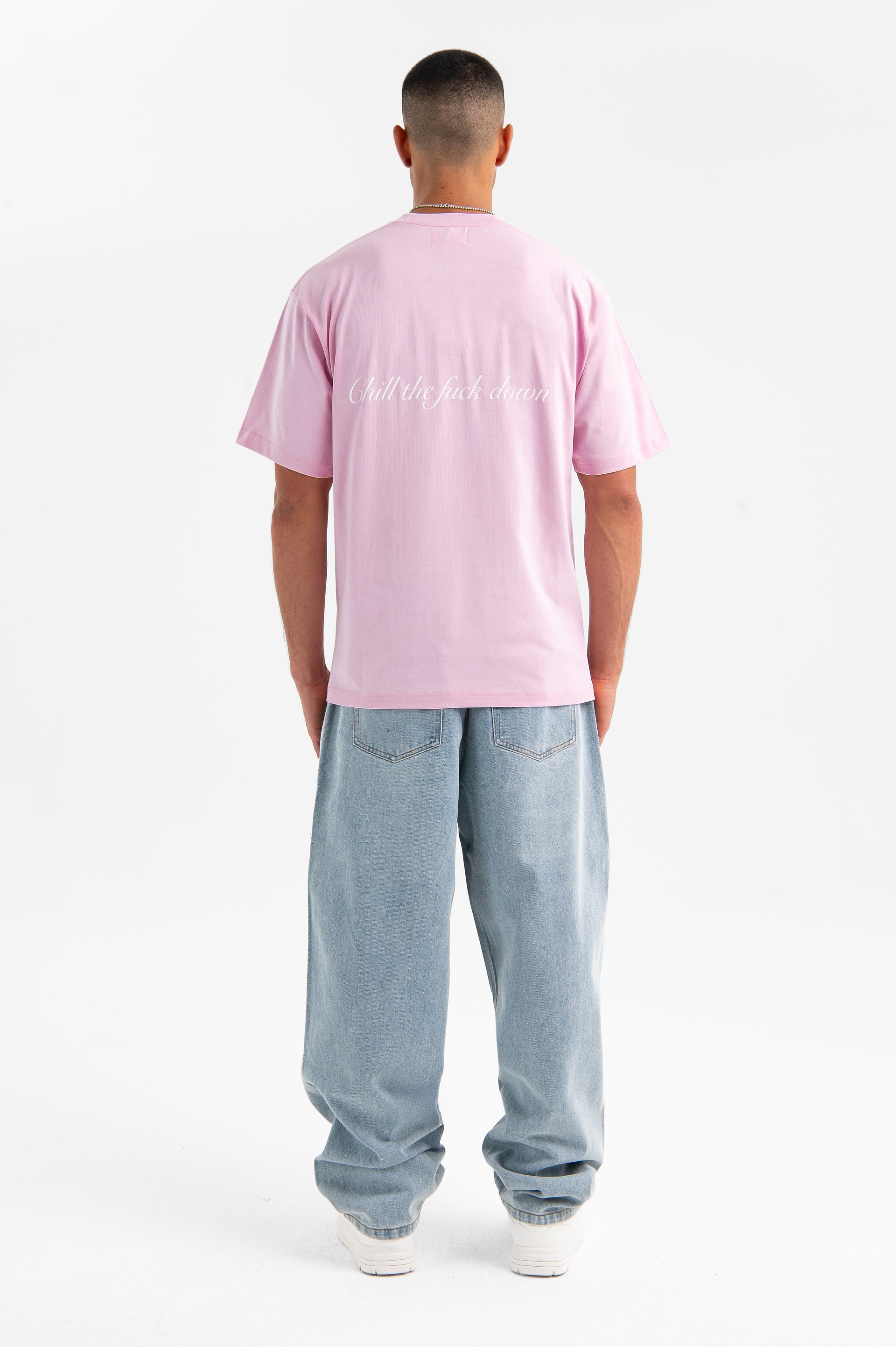 pink oversized tee