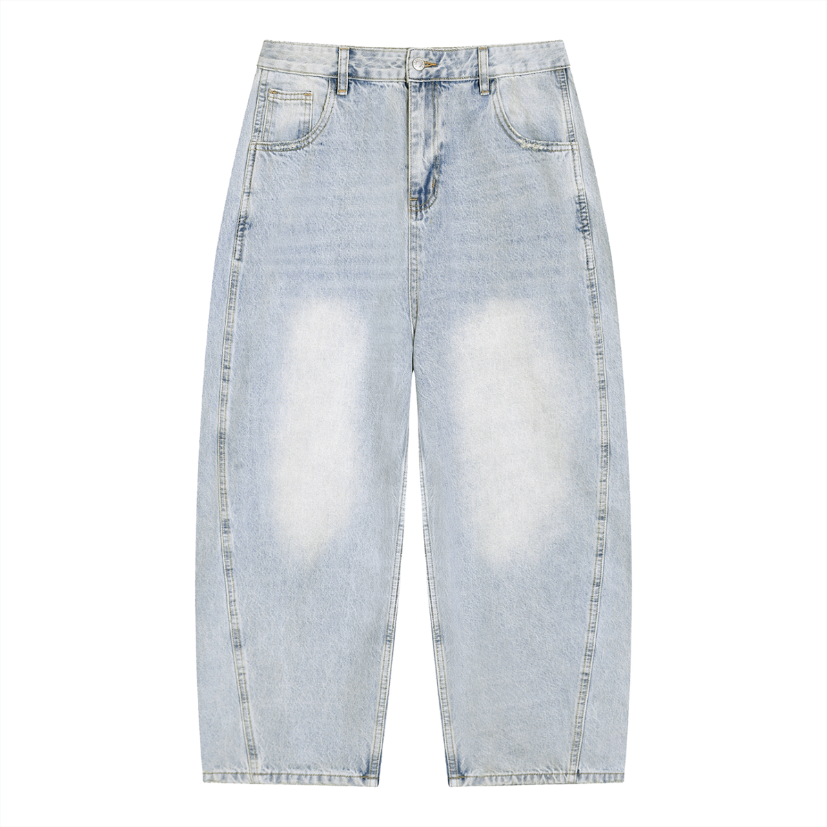 Men's Sunfade Barrel-Leg Jeans