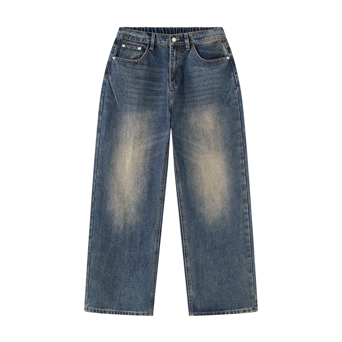 Men's Studded Vintage Wash Jeans