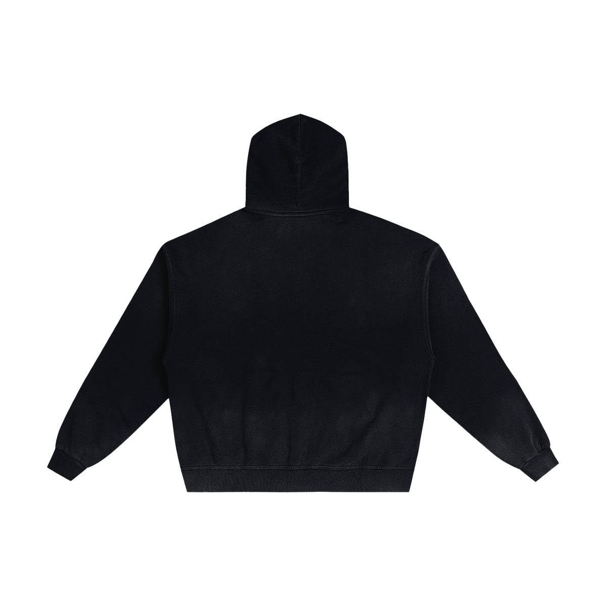 Hand-Frayed Zip Hoodie