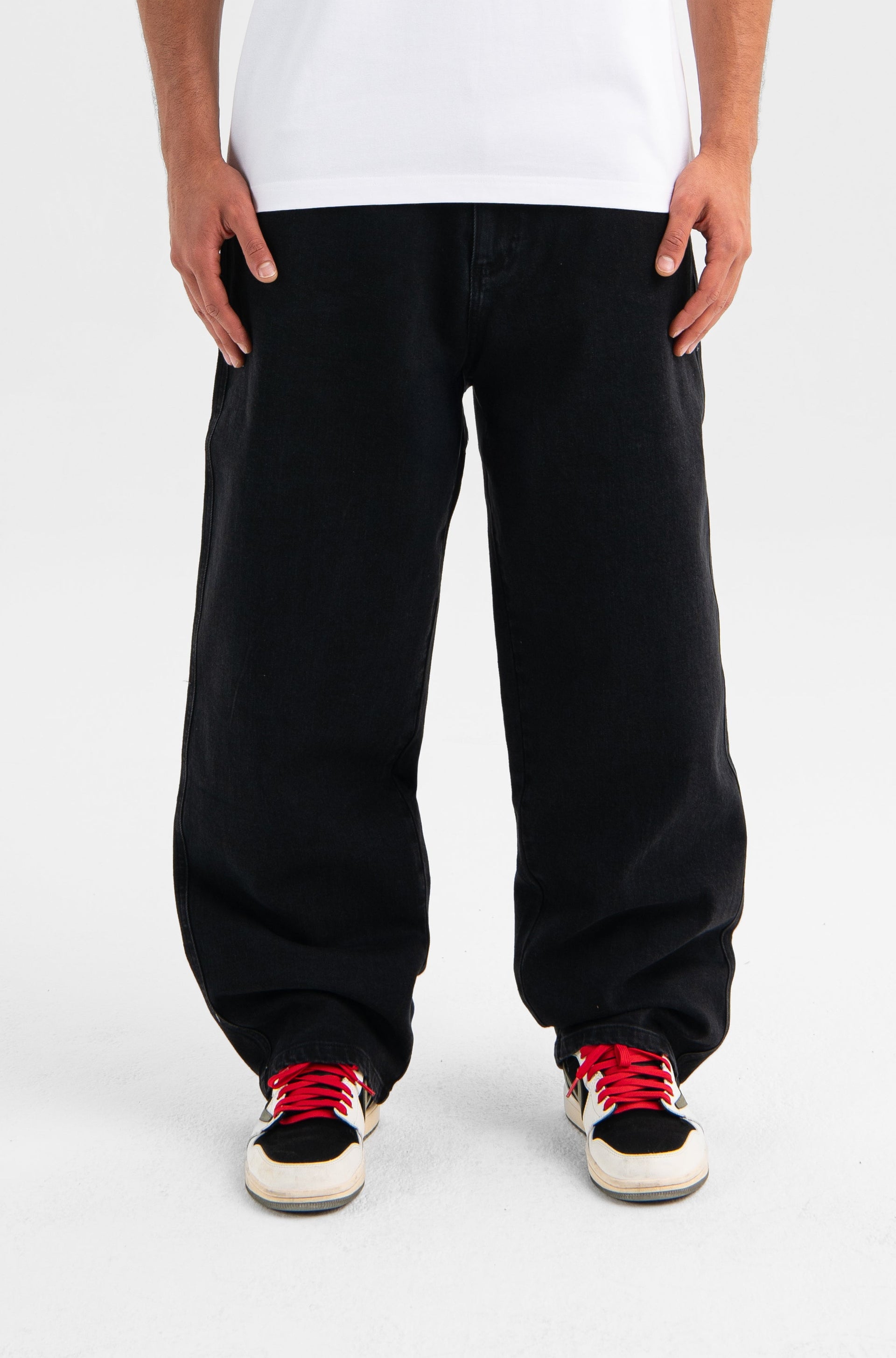 Noir Distressed Denim