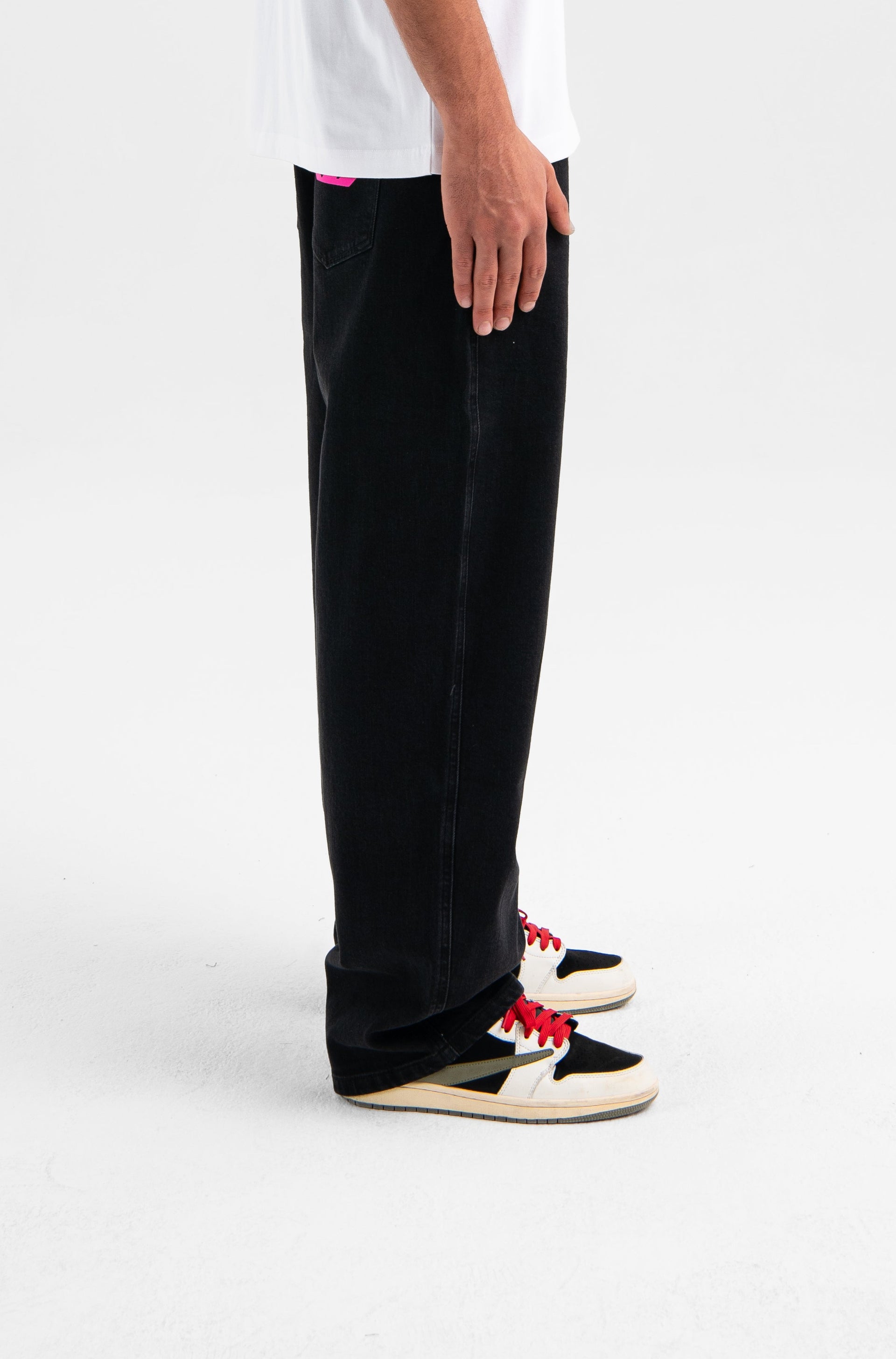 Noir Distressed Denim